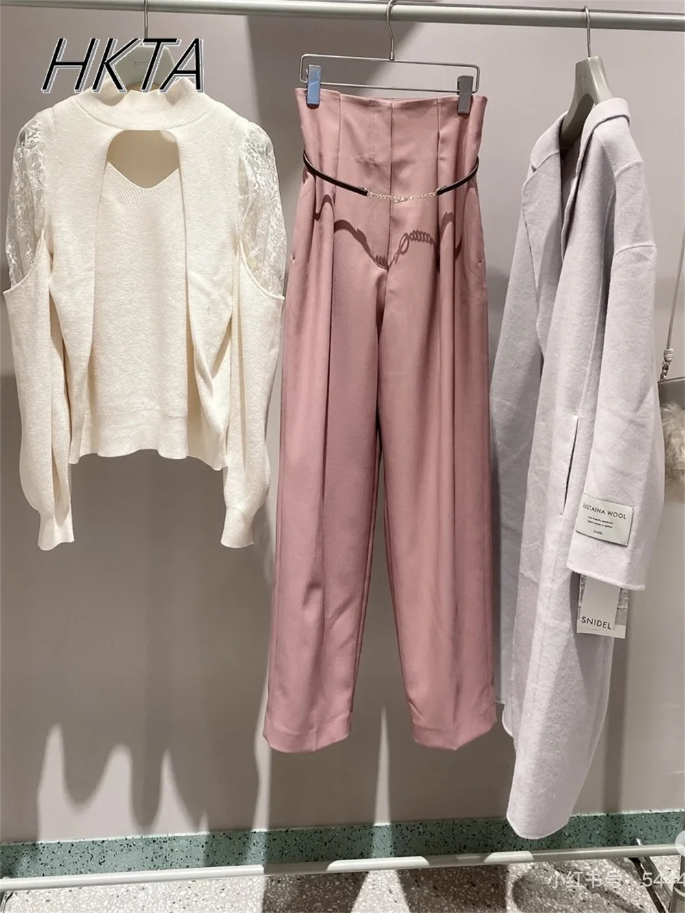 Японские панталоны осенние новые прямые брюки в форме кокона с индивидуальным