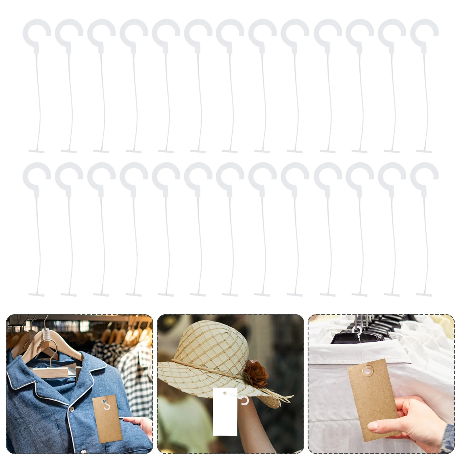 

Trademark Tag Line Fasteners Apparel Cord Clothing Hanging Label Price Buckle Plastic Tags