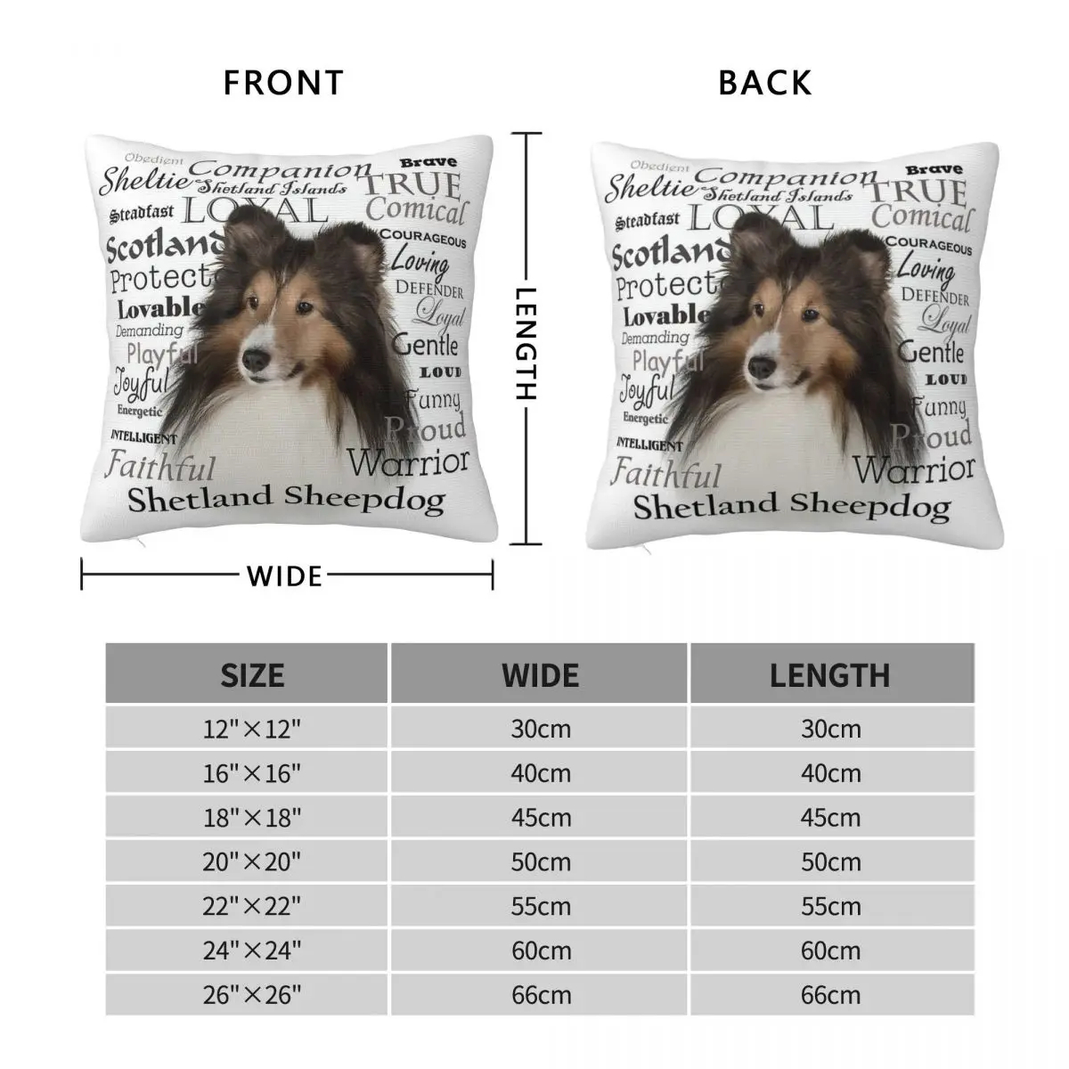 Квадратная наволочка Sheltie черты полиэстер лен бархат креативная декоративная