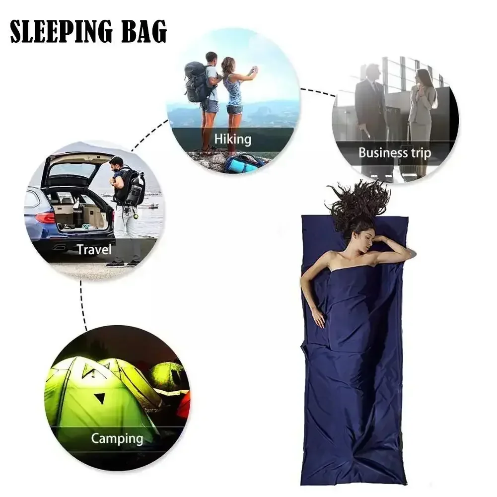 

Подкладка для сна, 3 листа, туристический супер-хлопковый фотобумажный спальный мешок, дорожный мешок, спальный тент, портативный Цвет для кемпинга
