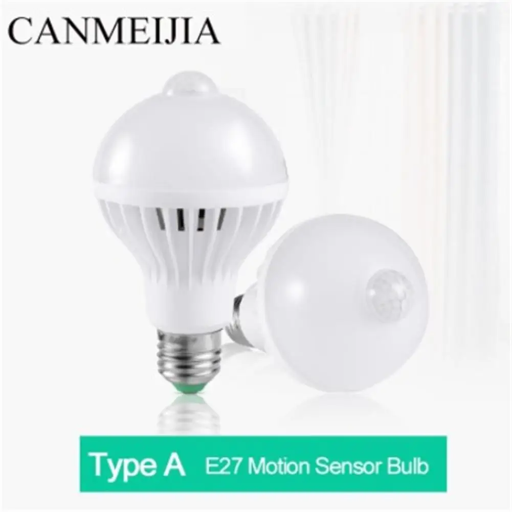 

E27 Screw Led Emergency Light Intelligent Bulb 220v 110v 5w 7w 9w Motion Sensor Night Light Home Corridor Garden Lighting Tool