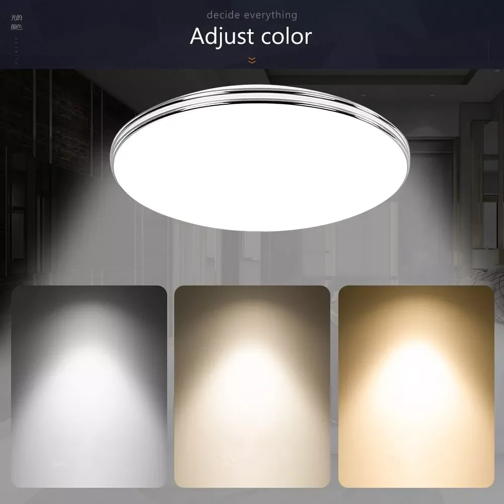 

Ceiling Light Ultra Thin Down Light Panel Lamp 72W 36W 24W 18W 12W 220V Modern 3 Colors Lamp Home Decor Bedroom Cool White