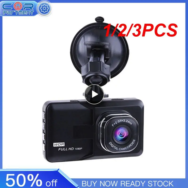 

1/2/3PCS Driving Recorder Wide Angle Driving Recorder Dash Cam Dual Lens Car DVR Camera Support Reversing Car Electronics
