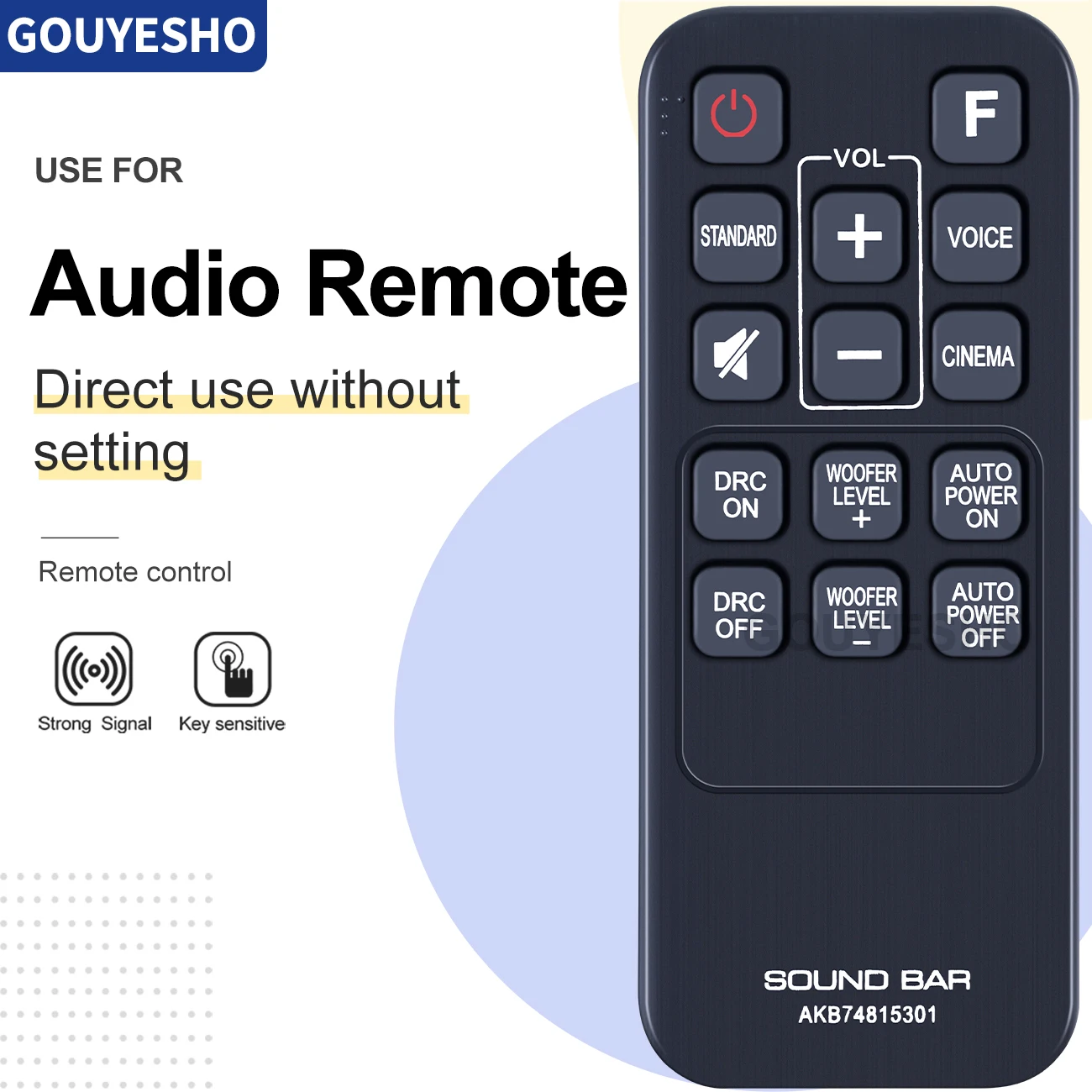 Новый пульт дистанционного управления AKB74815301 для звуковой панели, Саундбар LAS160B, LAS260B, LAS454B, LAS465B, SH3K, Φ, L