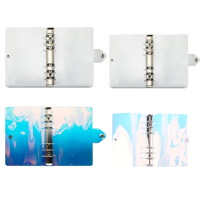 

A5/A6 PVC 6-Ring Binder Cover Protector Loose Leaf Folder for shell for Planner Pages Refill Insert