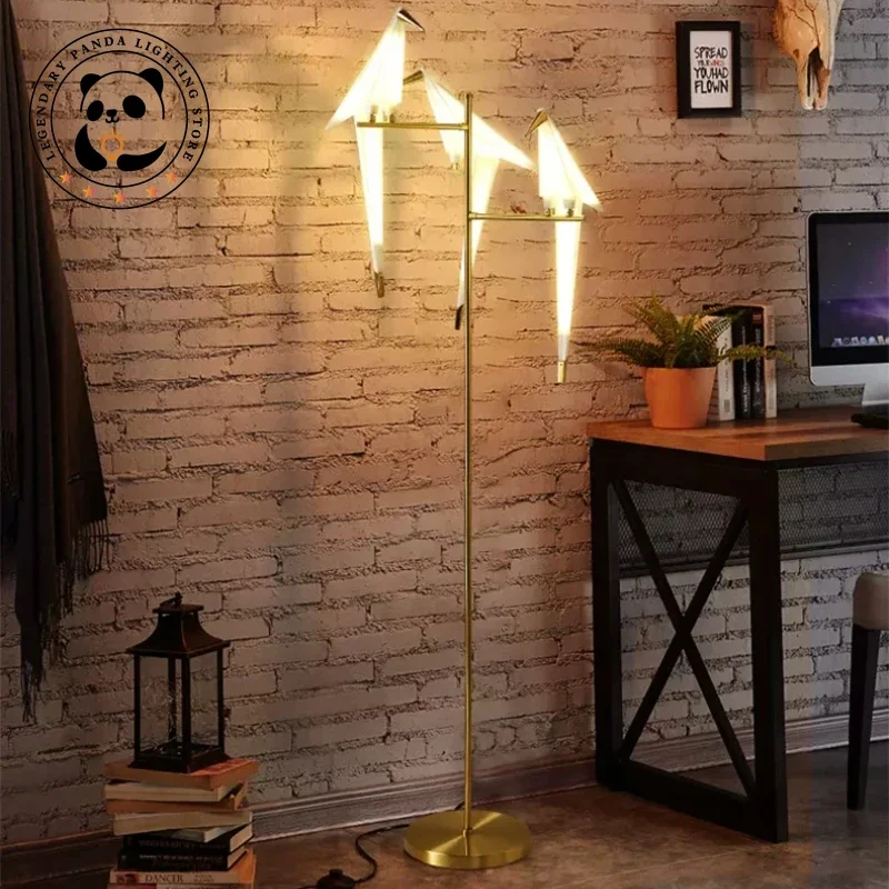 Напольные лампы в скандинавском стиле креативный светильник с абажуром виде