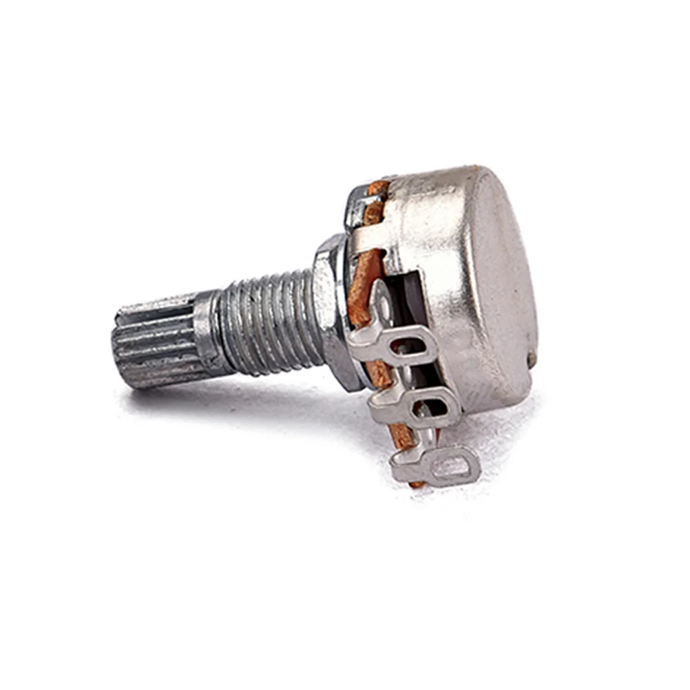 10 шт. B50k полноразмерные бас-горшки потенциометр с длинной накаткой разделенным