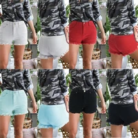 2022 summer new style ripped fringed fashion casual shorts womens clothing