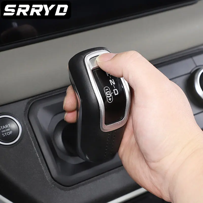

For Land Rover Defender 90 110 2020-2022 Aluminum Alloy Car Gear Shift Panel Frame Gear Knob Cover Head Trim Interior Accessorie