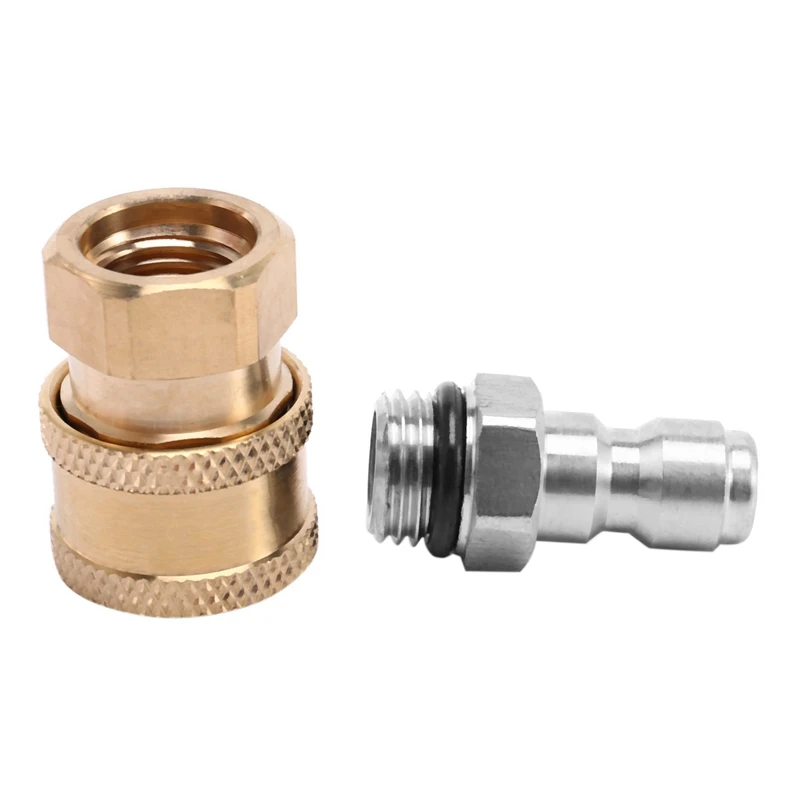 

6X Pressure Washer Adapter Set,1/4 Inch Quick Disconnect Kit With 60 Pack O-Ring.5000 Psi