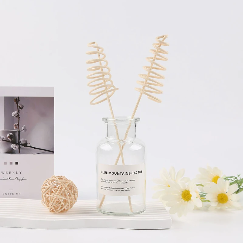 5pcs For Home Room Decoration Leaf Shaped Diffuser Sticks Vine Aroma Volatile Stick Natural Reed Fragrance Aroma Oil Diffuser