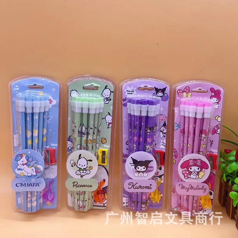 Sanrio 2Bhb карандаш Kuromi Kawaii стираемая детская ручка с героями мультфильмов