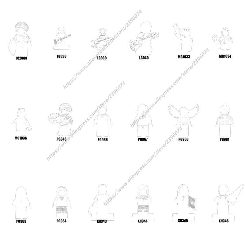 Фигурки героев мультфильмов модели ТВ аксессуары строительные блоки игрушки для