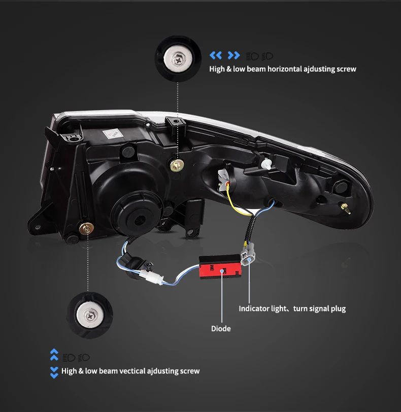 Заводские светодиодные фары и решетки автомобильные аксессуары для Land-Rover Style FJ