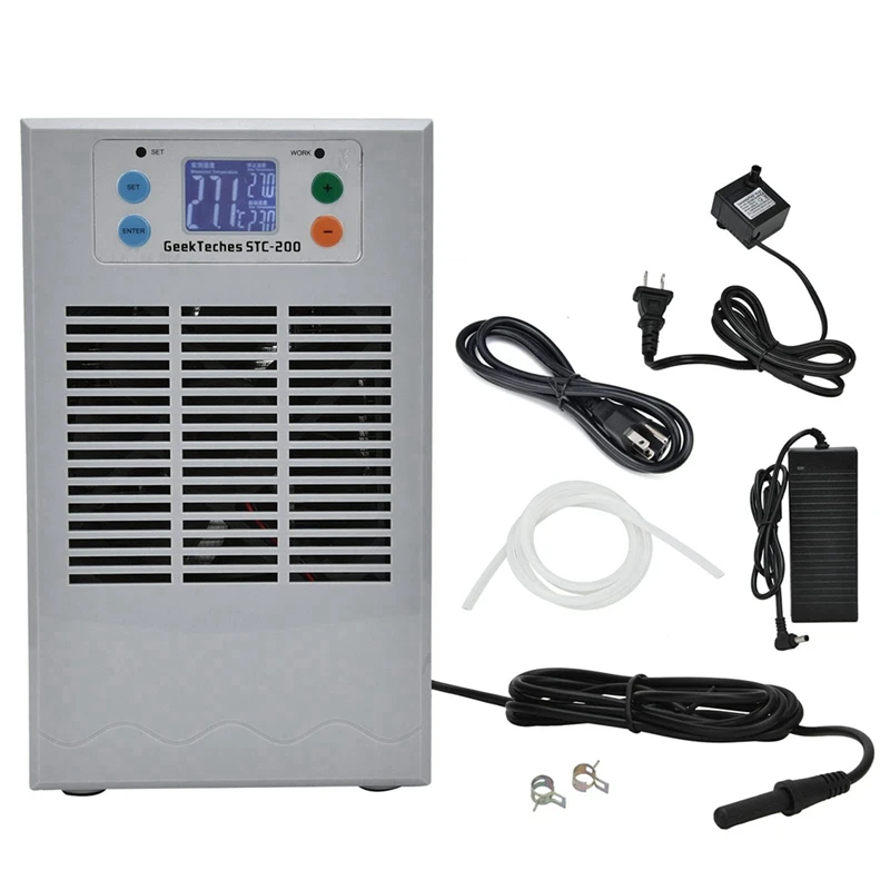 

JHD-Electronic Water Chiller Aquarium Digital Fish Tank Cooling Heating Machine 35L 100W Cold And Warm Water Machine US Plug