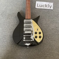 high quality electric guitar black body rosewood fingerboard vibrato chrome alloy hardware three pickups guitars guitarra