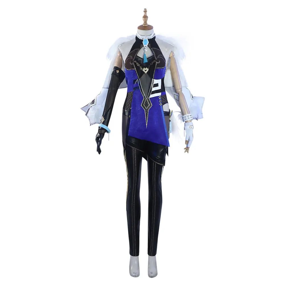 

Genshin Impact Yelan Cosplay Costume Outfits Halloween Carnival Suit