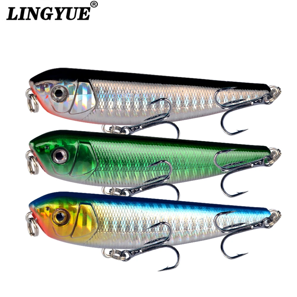 

LINGYUE 1PCS Hard Pencil Fishing Lure Topwater Floating Isca Artificial Bait 90mm 10g Crankbait Wobbler Pesca For Pike Bass