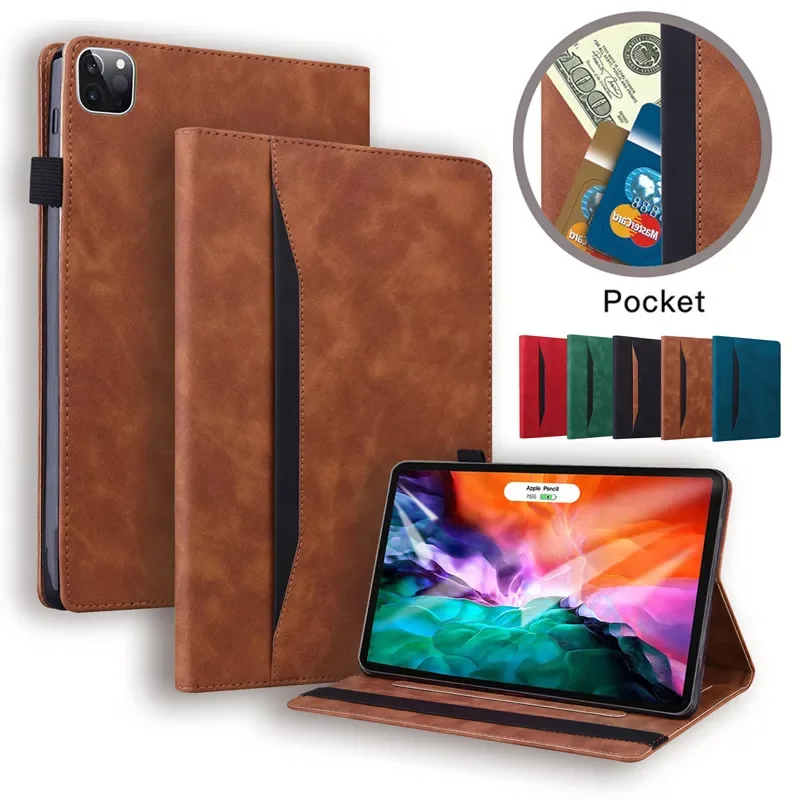 

Чехол для iPad Pro 2021, чехол 11 12,9 дюйма, деловой Кошелек, Чехол-книжка с подставкой, Чехол для iPad Pro 11 12 9, чехол 2021 2020