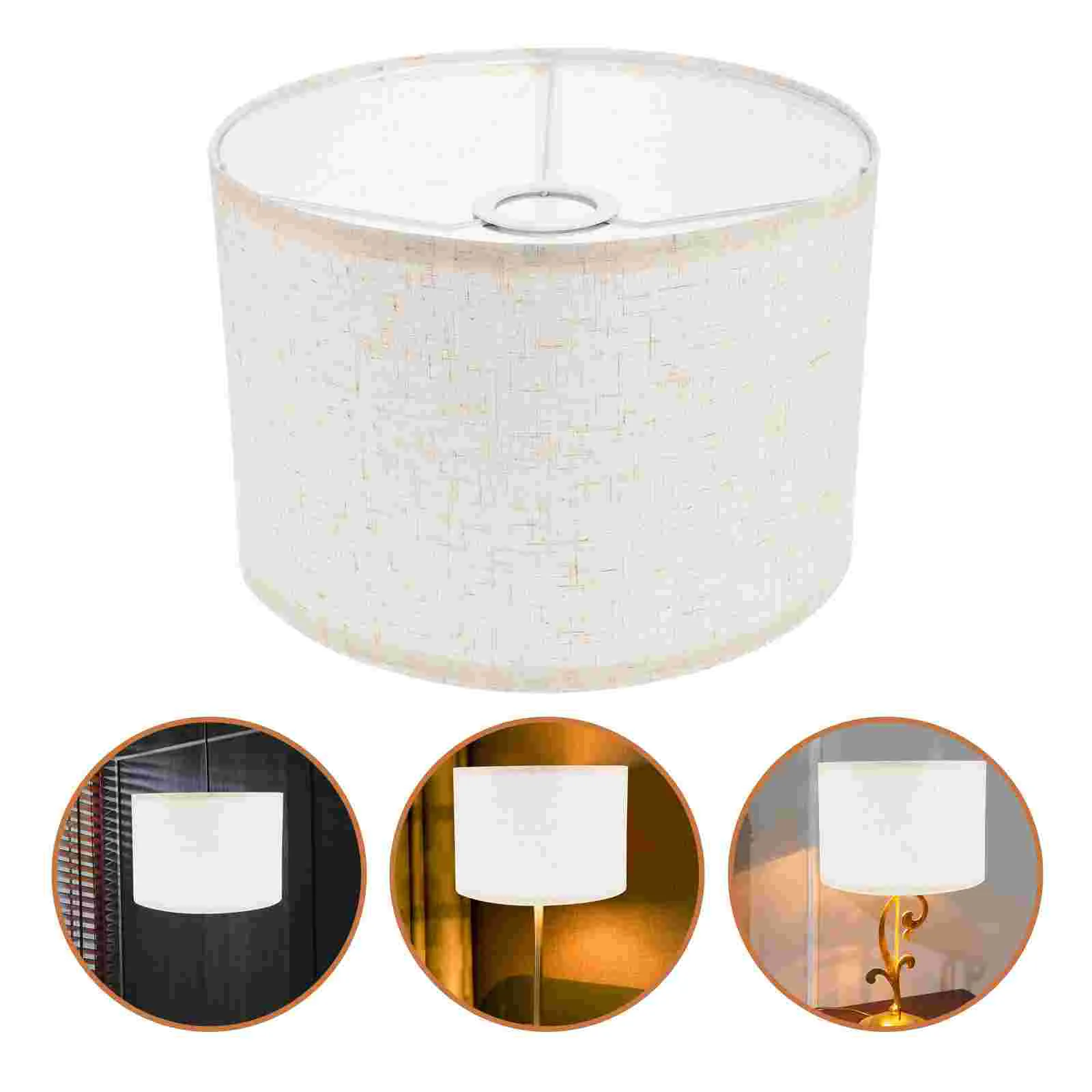 

Lamp Shade Lampshade Light Shades Table Floorcover Drum Lamps Cloth Fabric Bedside Linen Small Pendant Chandelier Detachable