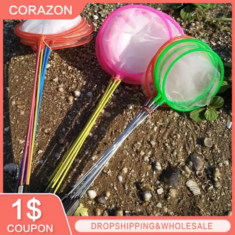 

Rainbow Telescopic Catching Insects Fishing Net Kids Outdoor Games