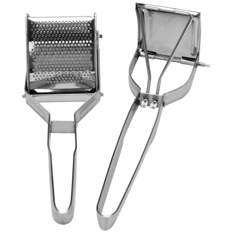 

HOT-Potato Press Made Of Stainless Steel, Spaetzle Press, Spaghetti Ice Press, Potato Masher, Length 30 Cm