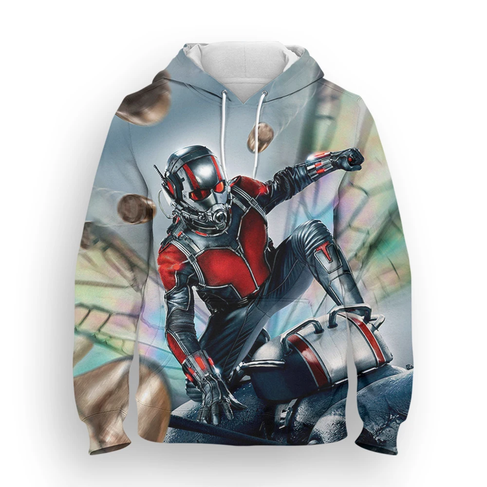 

Disney Ant-Man Superhero Men's Hoodie Fashion Spring Autumn 3D Print Men's Sweater Streetwear Cool Marvel Pullover