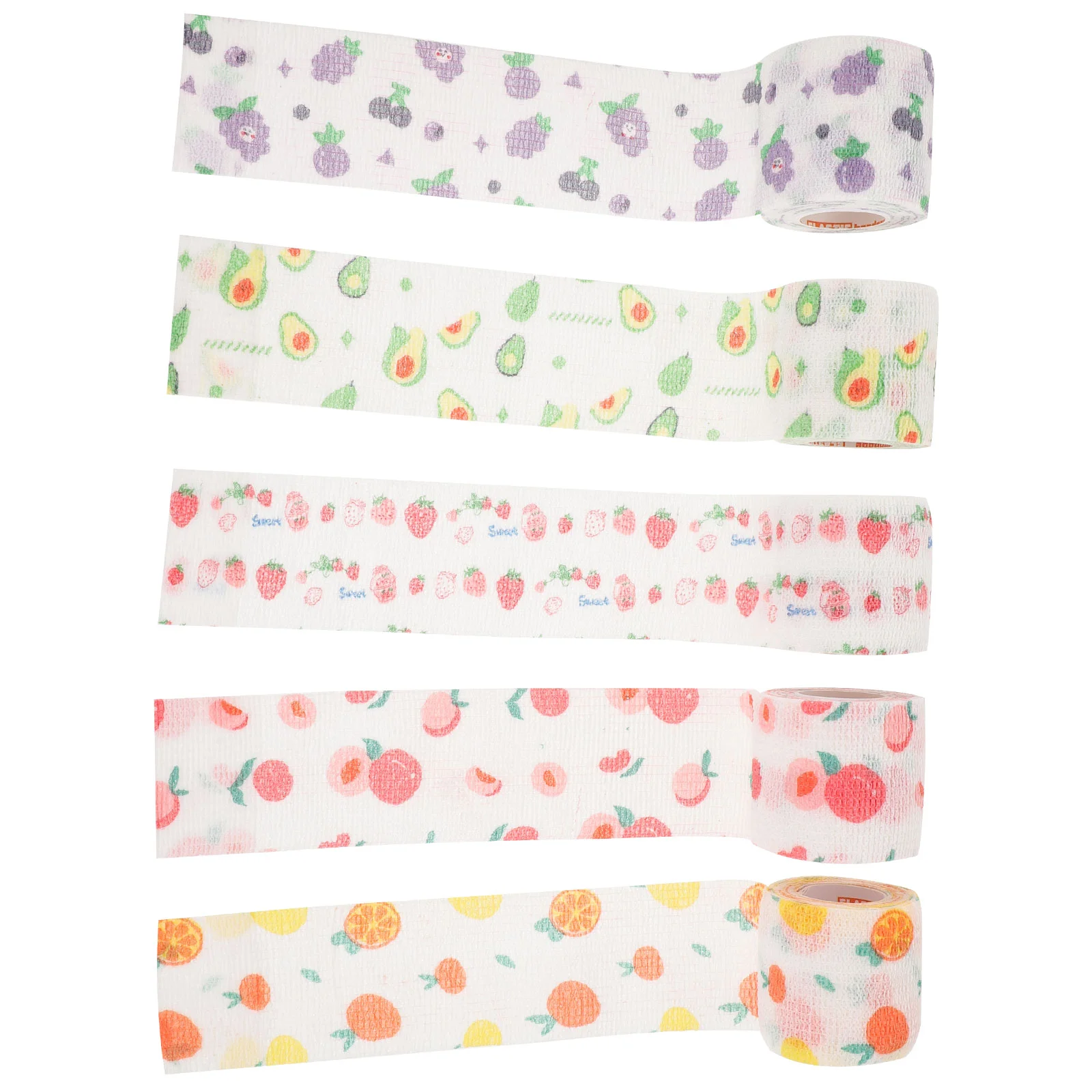 

5 Rolls Tape Dogs First Aid Bandages Non-woven Fabric Nonwoven Pet Tapes Vet Wraps Convenient Cat