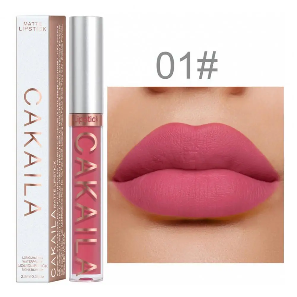 

2.5ml Liquid Lipstick Safe Beauty Makeup Lip Glaze Non-stick Cup Party Cosmetics Lipstick