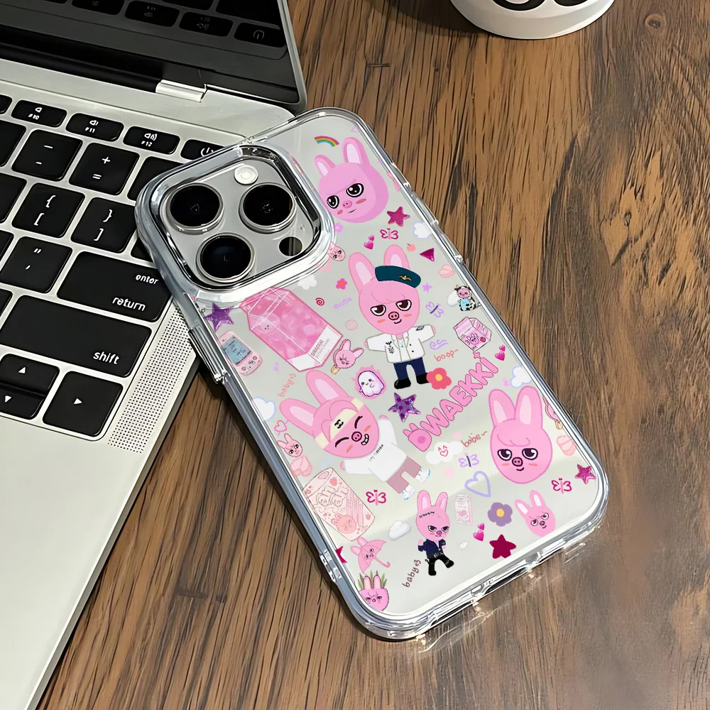 Фото Мягкий чехол для телефона с милыми животными S-Strays K-POP Kids для iPhone 17, 16e, 16, 15, 14, 13, 12, 11 Mini, Pro, Max, X, XR, XSMAX, 8, 7, Air, Plus №3