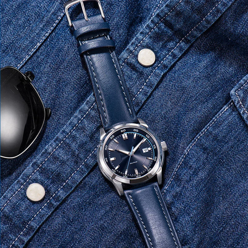 Ремешок для часов темно-синего цвета из натуральной кожи Omega IWC rossini 14 16 18 19 20 22 мм