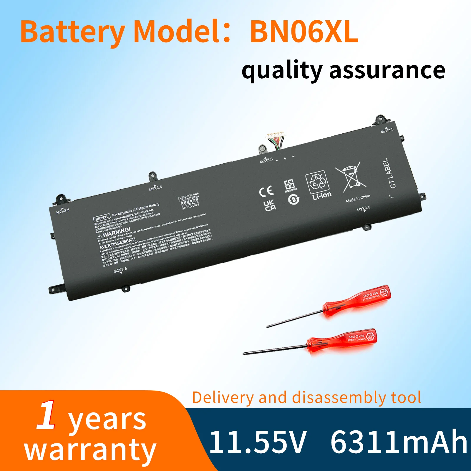 BN06XL Аккумулятор для ноутбука HSTNN-IB9A HP Spectre X360 15-EB Convertible L68235-1C1 L68299-005