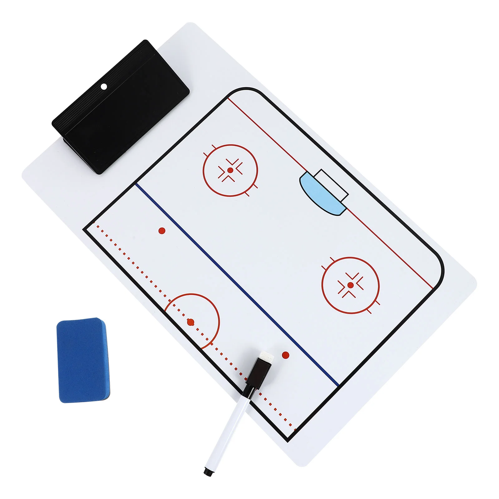 

Board Puck Coaching Wipe Kit Marker Reusable Ice Hockey Clipboard Pvc