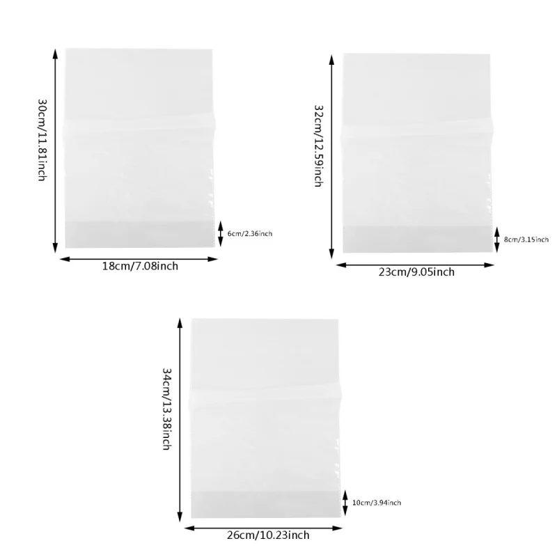 100 шт. пластиковые пакеты прозрачный пакет для тостов хлеба мягкая матовая