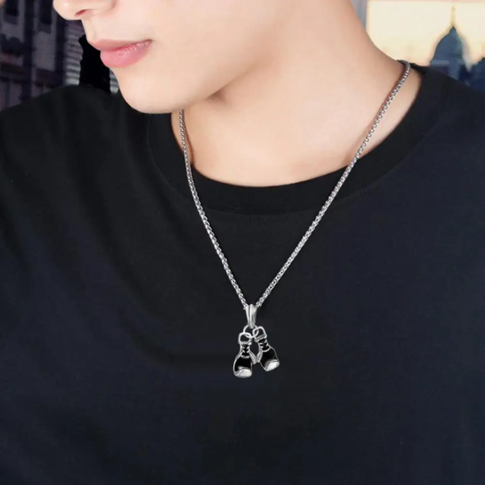 Ожерелье из титановой стали для мини-боксерской перчатки