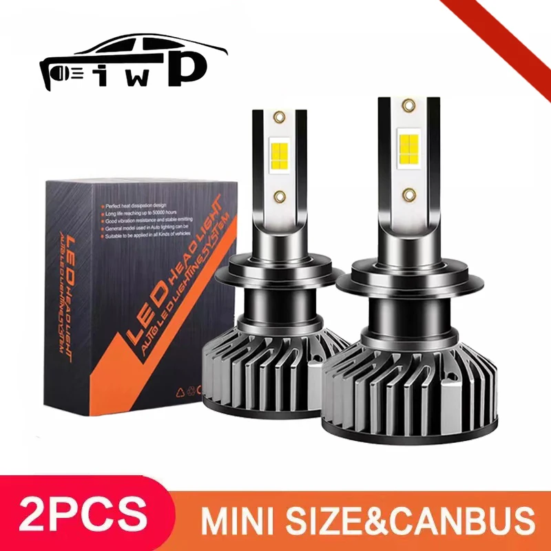 

Автомобисветильник фары IWP s H4 LED CANBUS LED H7 25000LM H11 лампа для автомобильных фар H1 H8 9005 HB4 противотуманные фары 12 В светодиодсветильник фары s для а...