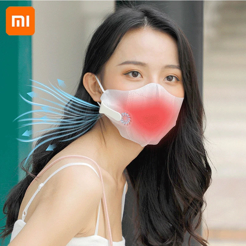 

Многоразовый портативный вентилятор Xiaomi для маски с зажимом, воздушный фильтр с USB-зарядкой, мини-вентилятор для выхлопных газов, Персональ...