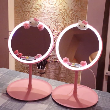 Kawaii Sanrio Hello Kitty Bedroom Mirror with Light 2
