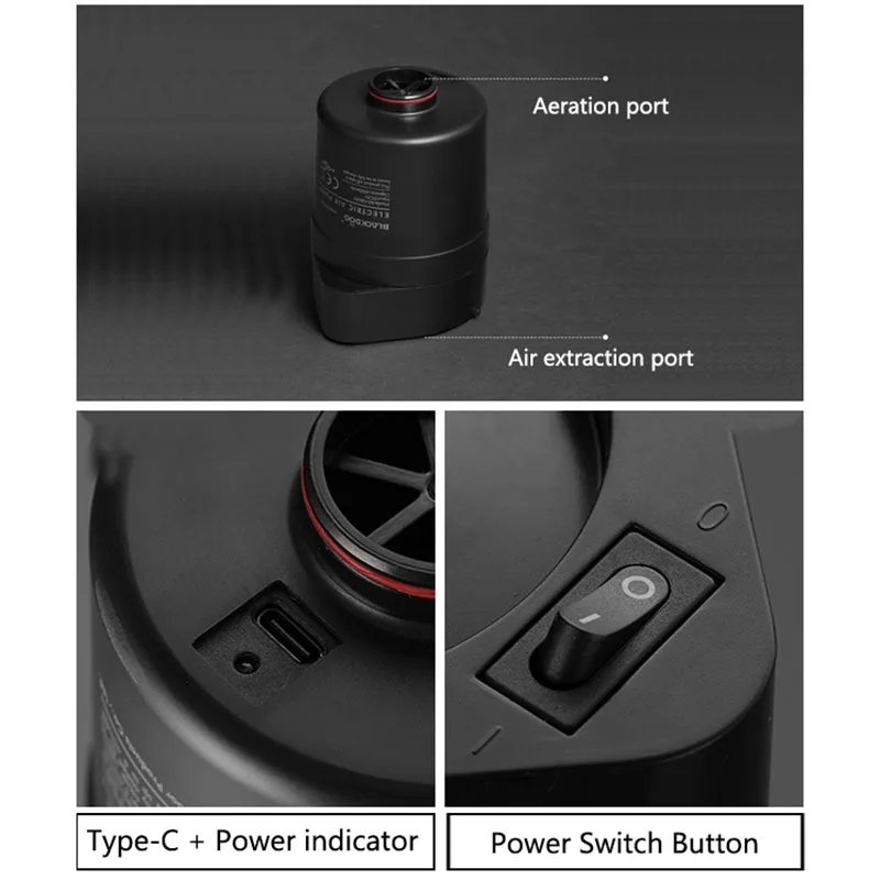 Naturehike-BLACKDOG электрический воздушный насос для надувного матраса портативный