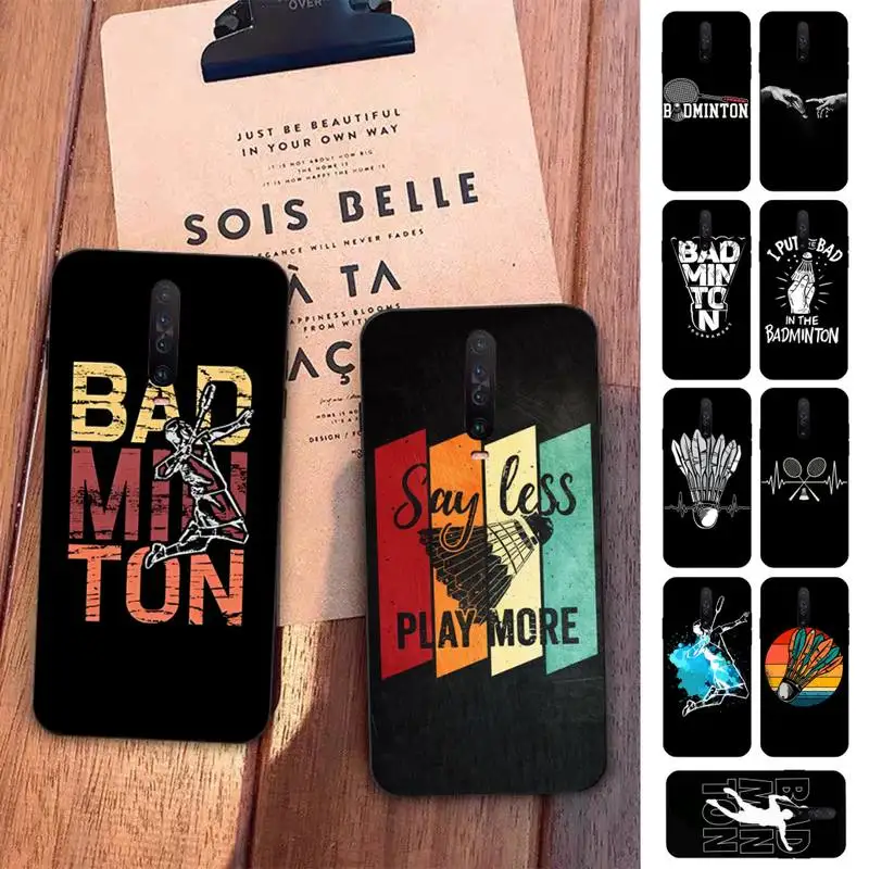 

Badminton Sport Phone Case for Redmi 5 6 7 8 9 A 5plus K20 4X S2 GO 6 K30 pro