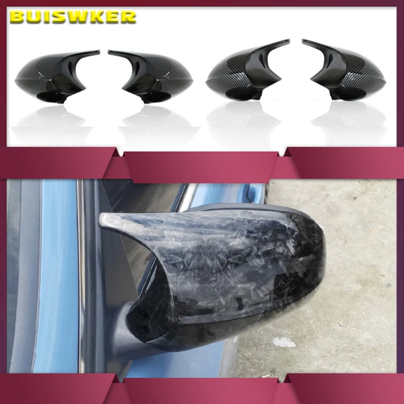 

Rearview High Quality Side M3 M Style Horn Carbon Fiber Pattern Mirror Cover for BMW 1 3 Series E81 E82 E87 E88 E90 E91 E92 E93