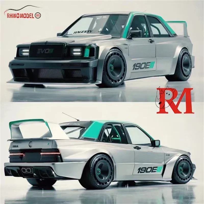 Модель Rhino RM 1:64 MB 190 EVO II серебристый ограниченный 999 литая под давлением модель