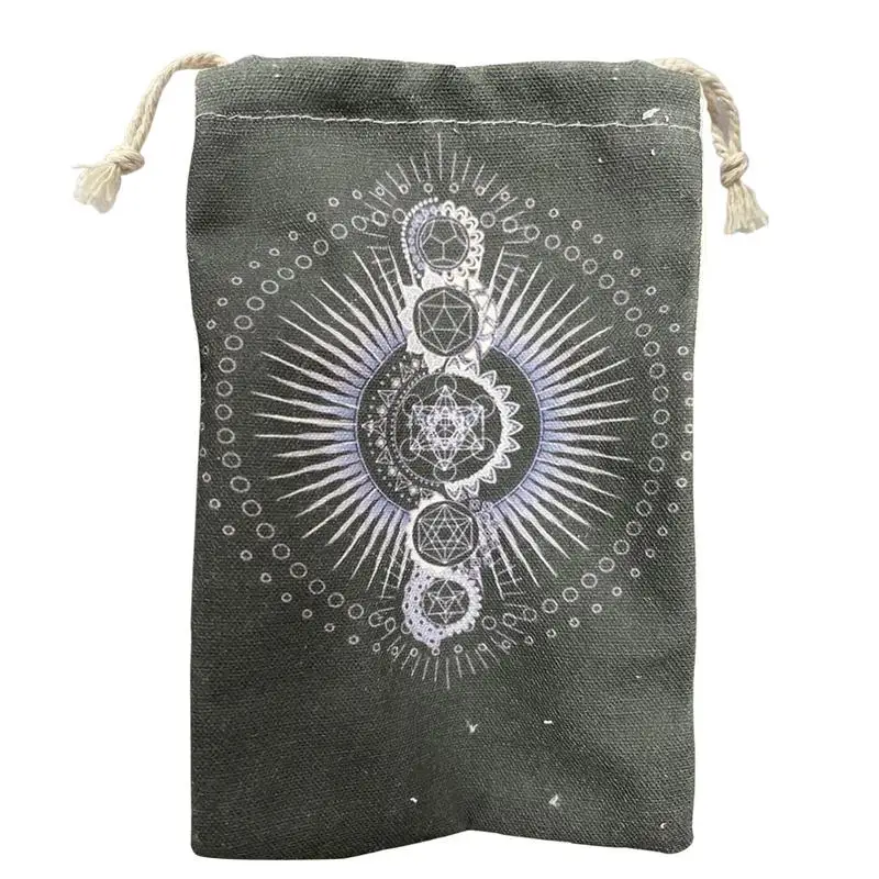 

Сумка для костей и карт Tarot, красивая новая сумка для хранения костей и карт, Чехол для карт Tarot со шнурком для игр, карт Tarot