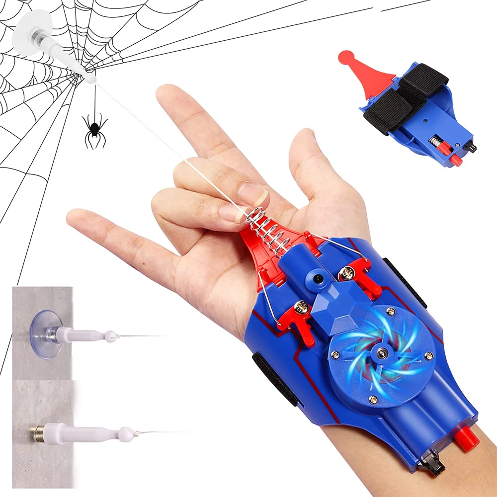 

Fully Automatic Peripheral Web Shooters Spider Silk Launcher Rope Device Cosplay Props Toy Web Shooters Spider Silk Launcher Toy