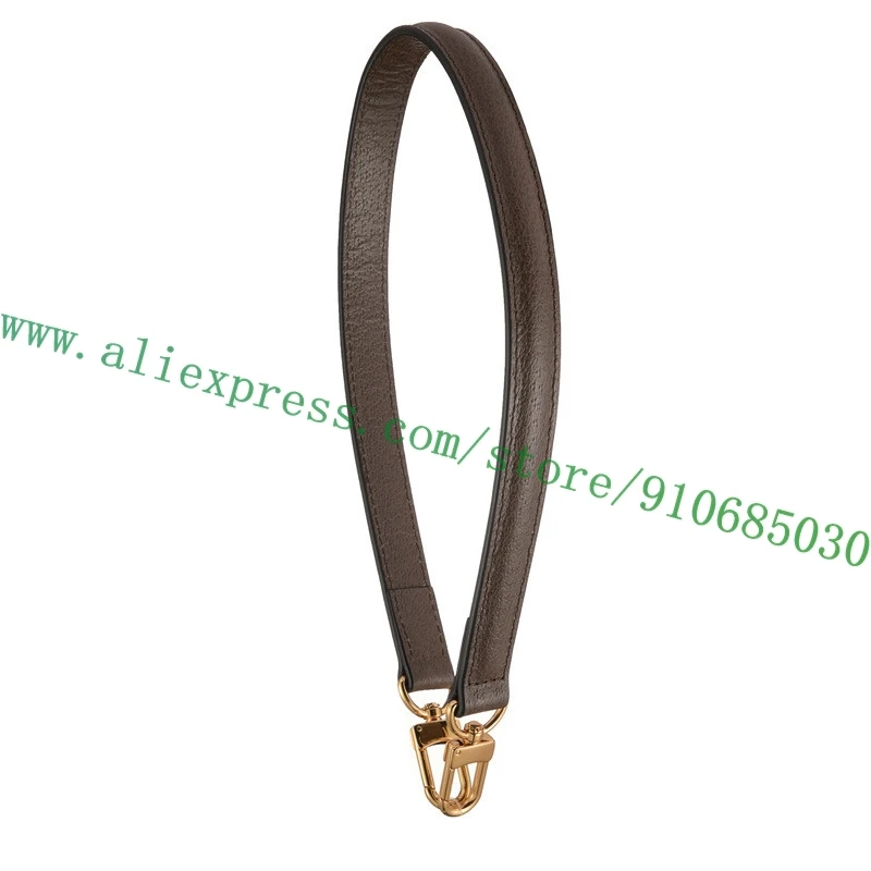 62cm Fixed Length Real Calf Leather Bag Strap For Designer Lady Handbag Women Bag Carrying Parts Substitute Pop Up Style