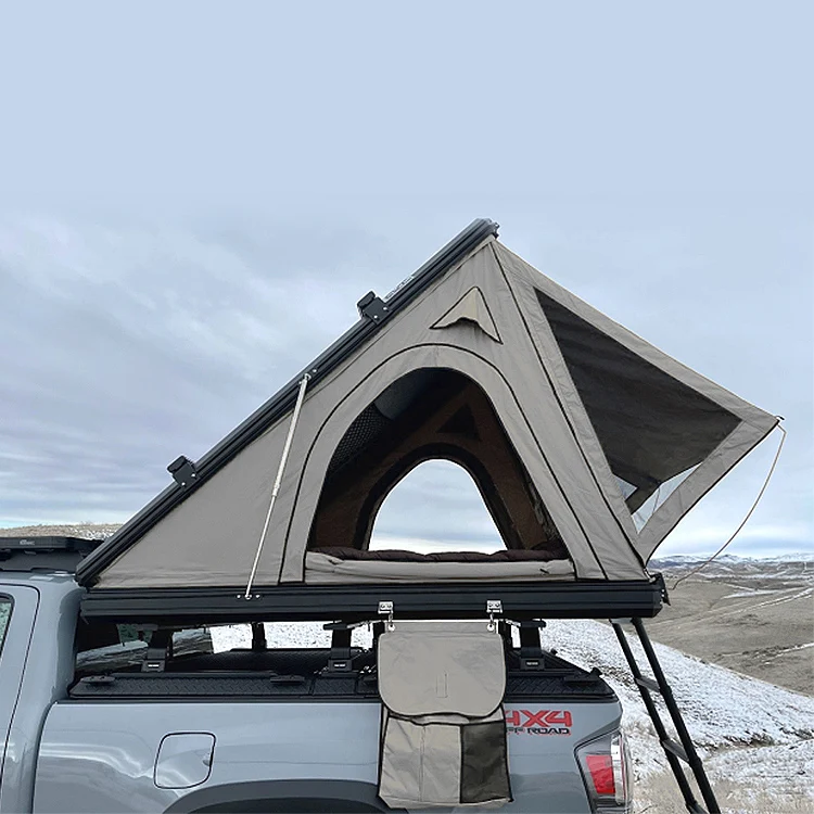 

camping triangle aluminium hard shell roof top tent car tent