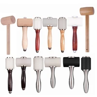 g40 16 styles leather craft carving hammer wooden handle nylon mallet punching cutting tools for stamping sew leather cowhide