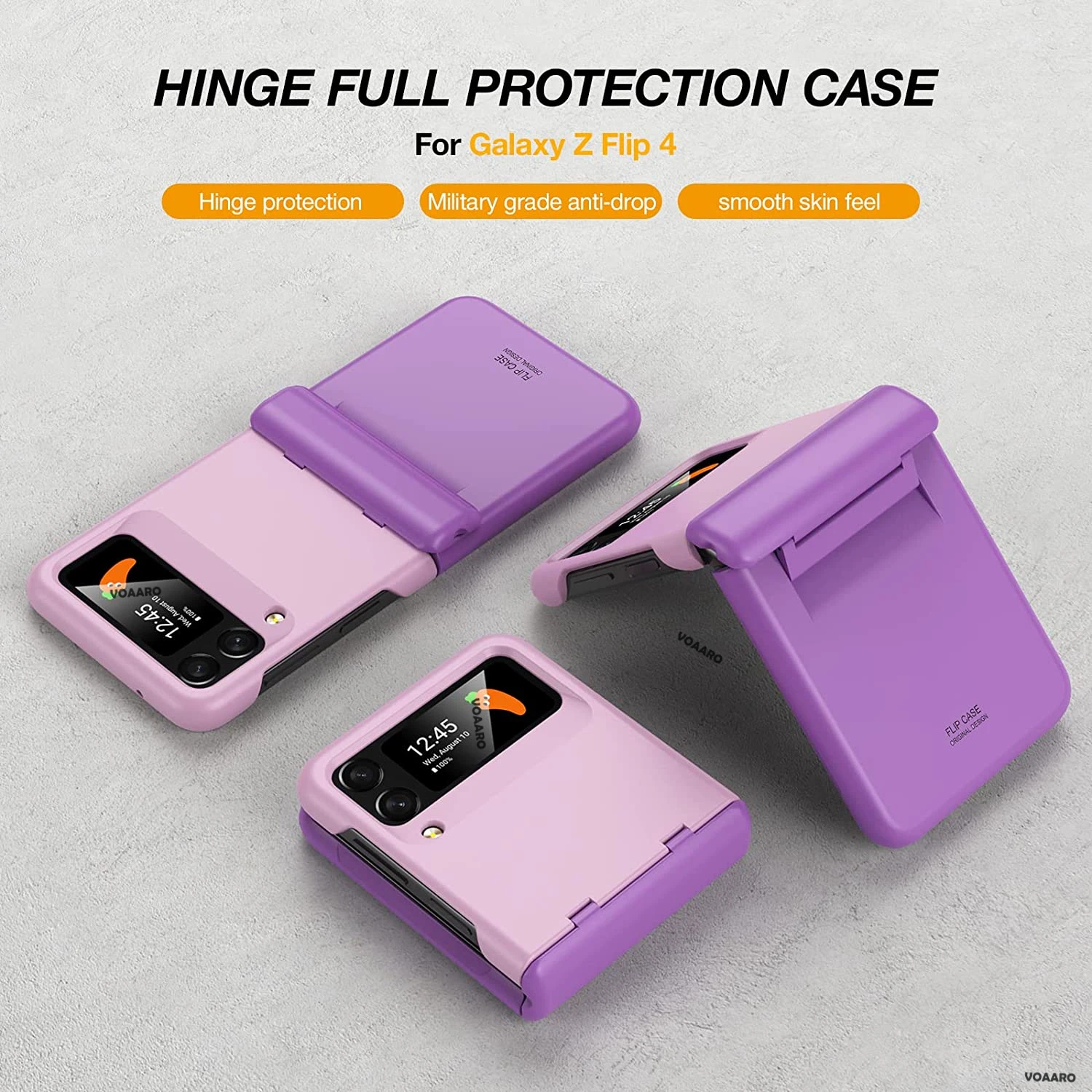 For Samsung Galaxy Z Flip 4 Case with Hinge Full Protection Cover for Samsung Z Flip 4 5G Armor Case Silicone All-Inclusive Case