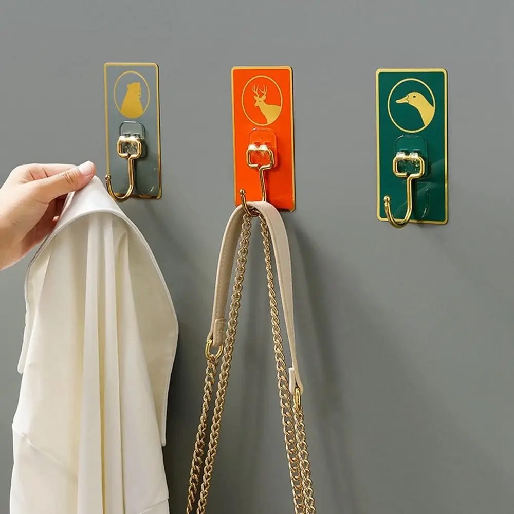 

1Pc Strong Load-bearing Washbasin Hook Bathroom Traceless Wall Washbasin Storage Hook Home Bathroom Holders