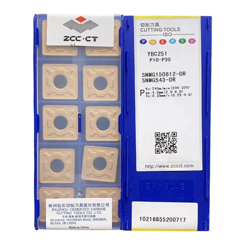 10шт ZCCCT SNMG 120408 150612 150616 190612 190616 DR YBC251 YBC252 Токарные станки с ЧПУ Твердосплавные